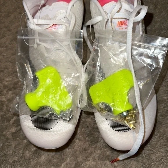 Nike Zoom Ja Fly 3 Track Cleats White Pink DM2338-100 Men’s Size 11.5 - Picture 10 of 10